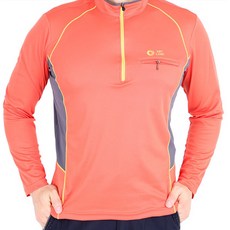 미루나무 남성용 아웃도어 긴팔티셔츠 엣지배색 A