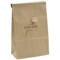 DONNA&DECO 牛皮紙信封小號 36p + Mini Daisy Flower Deco 36p 淺粉色 + 方形手工貼紙 36p, 1套