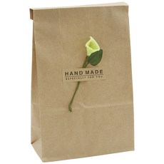 DONNA&DECO 牛皮紙信封小號 36p + Mini Cara Flower Deco 36p 黃色綠色 + 方形手工貼紙 36p, 1套