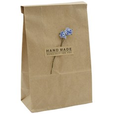 DONNA&DECO 牛皮紙信封小號 36p + 迷你玫瑰花裝飾 72p 天空 + 方形手工貼紙 36p, 1套