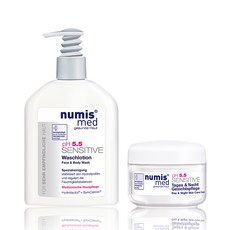 numis med 男士基本款 2 件套, 敏感面部和沐浴露 200ml + 日夜面部護理霜 50ml, 1套