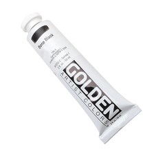 Golden 高登 壓克力顏料 單色 S1 1010 骨黑色, 59ml, 1色