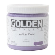 Golden 高登 壓克力顏料 S6 1572 中紫色, 473ml, 1色