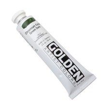 Golden 高登 壓克力顏料 單色 S3 1061 ChromOxideGreenDark, 59ml, 1色