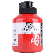 pebeo 壓克力顏料 18 Naphtol Carmine, 500毫升, 1 種顏色