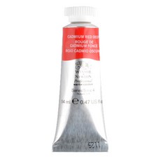 WINSOR&NEWTON 溫莎牛頓 Artists水彩顏料 S4 Cadmium Red Deep, 14ml, 1色