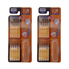 DENT-MZ 치간 칫솔 사이즈 4 M 최소 통과 지름1.2mm, 10개입, 2개