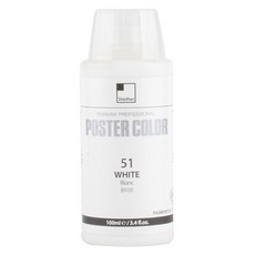 ShinHan 專業管型海報彩色 51 白色, 100毫升, 1 種顏色
