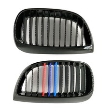 YUCEHNG BMW 1 시리즈 E81 E87 04-07년형 M edition 프론트그릴 유광블랙, 1세트