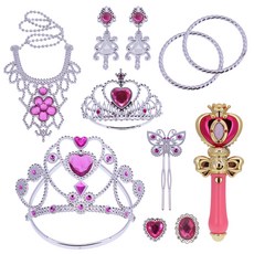 東京頭飾首飾套裝, 粉紅色, 1組