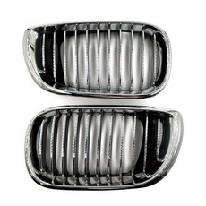 YUCEHNG BMW 3 시리즈 E46 4도어 2002년~2005년형 프론트그릴 크롬도금, 1세트