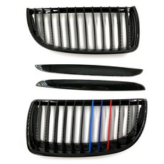 YUCEHNG BMW 3 시리즈 E90 05-08년형 M edition 4 sets프론트그릴 유광블랙 4pcs set, 1세트