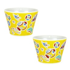 구타니야키 컵 140ml SK-339, 노랑북, 2개입