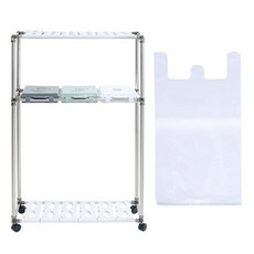 LIVING HAPPY Cling 分離箱 3p 2 箱 + 100p 袋, 銀+灰+開心果+白, 1組