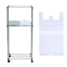 LIVING HAPPY Cling Swing 分離箱 2p 2 箱 + 袋 100p, 銀色+開心果+白色, 1組