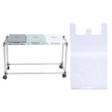 Living Happy Cling Mini bin 3p + bag 100p, 銀+灰+開心果+白, 1套