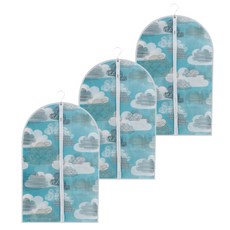 aryko PEVA Slim Clothing 防塵罩 M Cloud, 1件, 3個