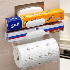 3段式廚房紙巾掛鉤, 白色的, 1個