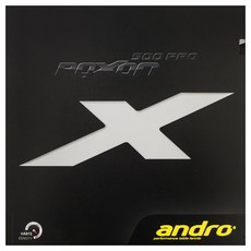 안드로 록손 500 PRO MAX 탁구러버, BLACK, 1개