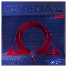 XIOM OMEGA 7 ASIA MAX 桌球膠皮, 紅色