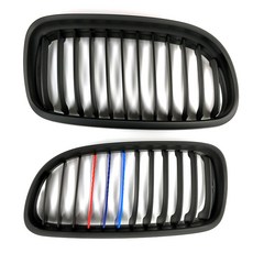 YUCEHNG BMW 3 시리즈 E90 2009년~2011년형 호환 M edition 프론트그릴 무광블랙 YC124, 1세트