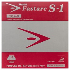 니타쿠 파스탁-1 특후 탁구러버, S 적, 1개