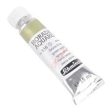 Schmincke 史明克貓頭鷹 好樂得 水彩顏料 單色 S1 516 GreenEarth, 15ml, 1色