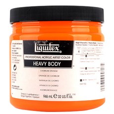 Liquitex HEAVY BODY壓克力顏料 S4 Cadmium Orange, 946ml, 1色