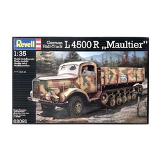 Revell 1 : 35比例L4500R Maultier半履帶車模型 03091, 1盒
