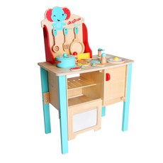 Muwan 아이 코끼리 주방놀이 세트, 혼합 색상, 1개