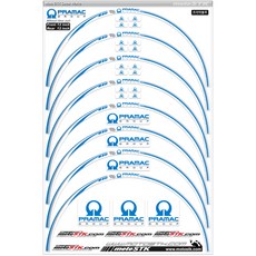 모토스티커 휠스티커 프라막, 블루, 1세트