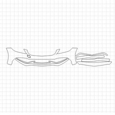 HEXIS 賓士 C-CLASS C63 AMG S 2018 PU HFM BIKINI B型 PPF保護膜, 1套, 單一顏色