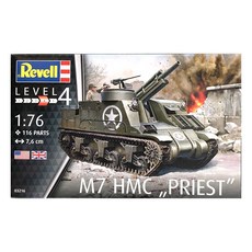 Revell 1:76 M7 HMC Priest 프라모델 탱크, 1개