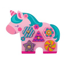 stephan joseph 木拼圖獨角獸, 1套, 5piece