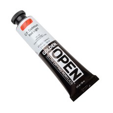 Golden 高登 OPEN 壓克力顏料 S9 7090 C P 淺鎘紅色, 60ml, 1色