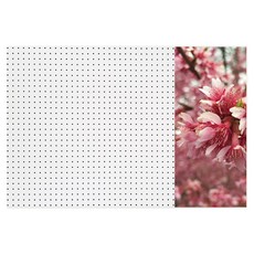 앤비커머스 인테리어타공판 봄의인사 우WHITE, 1개