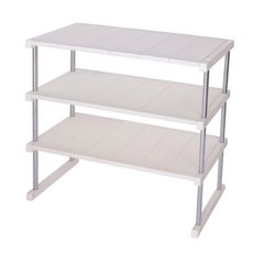 앤티스 스토리지 고품격 정리선반 롱 3단, 1개, 화이트