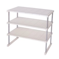 앤티스 스토리지 고품격 정리선반 롱 3단, 1개, 베이지