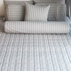 담다앤홈 色織路易斯床包, 灰色