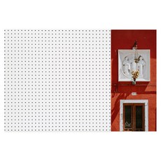 붉은벽집A 인테리어 타공판 60 x 90 cm 우 WHITE, 1개, 혼합색상