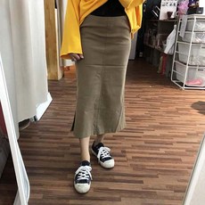 최신마미 임부 하이 롱스커트