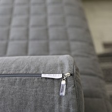 Damda&Home 水洗亞麻長抱枕, 炭灰色