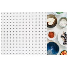 앤비커머스 인테리어타공판 건강식 우 WHITE, 1개