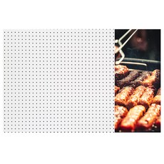 앤비커머스 인테리어타공판 노릇노릇고기 우 WHITE, 1개