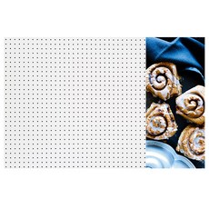 앤비커머스 인테리어타공판 달팽이빵 우 WHITE, 1개