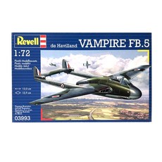 Revell 塑料模型 1/72 De Havilland Vampire FB.5, 1個