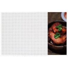 앤비커머스 인테리어타공판 닭요리 우 WHITE, 1개