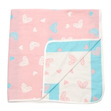 bebenew 6層棉紗毯, Geo Heart