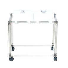 LIVING HAPPY 克林白色迷你白色鞦韆分離系列2P +單獨的收藏夾私人貼紙, 1套, 分離箱（銀色+白色），貼紙（TEXT黑色）