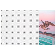 앤비커머스 인테리어타공판 몽환의갈매기 우 WHITE, 1개